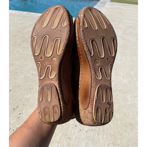 Spring Step Inocencia brown leather wedge sandal 41 / 9.5-10 - Picture 6 of 11